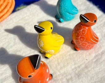 Soapstone Duck, Kenyan carved soapstone, teacher gift, duck figure, nature party, farm party favor