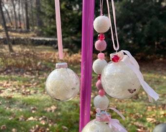 Milkweed Glass Baby Ornament, Nursery ornament, Christmas ornament