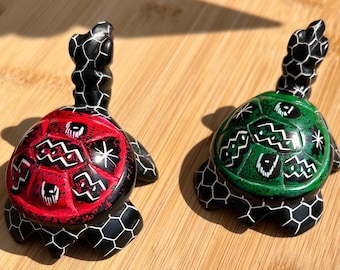 Sea Turtle, Kenyan carved soapstone, sea animal figurines, party favor