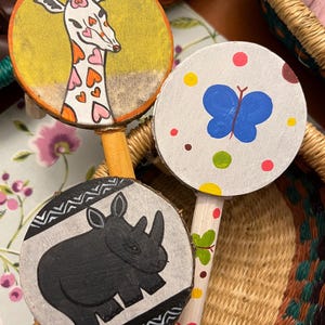 Den den drums, Easter Basket instrument, Kenyan handmade goatskin drum