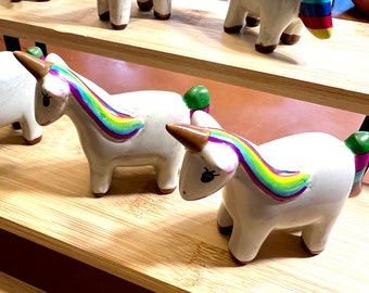 Unicorn/Llama Party,  birthday party favor, birthday table decor, Kenyan carving, Fair Trade gifts