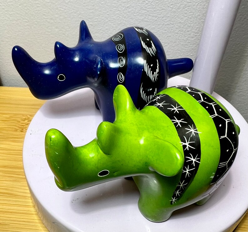 Rhinoceros Carved Kenyan Soapstone African Animals Dad or Etsy