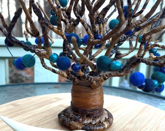 Blues Baobab Tree, small decorated tree, Custom color holiday tree,African tree, room decor