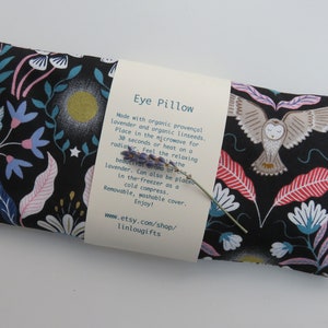 Eye Pillow, Choice of Filling, Enchanted Owl
