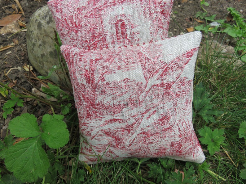 Organic Lavender Bags, Linen Toile de Jouy image 9