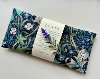 Almohada para ojos de lavanda, William Morris