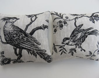 Lavender Bags, Lavender Sachets, French Linen, Birds