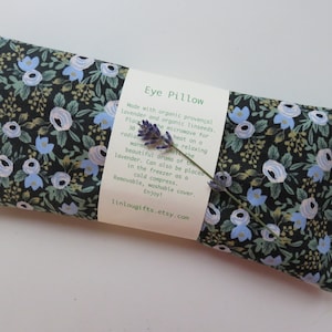 Lavender Eye Pillow, Restful Nights, Rifle Paper Co, Rosa Black