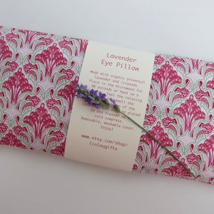 Lavender Eye Pillow, Heated Eye Mask, Pink Eye Pillow