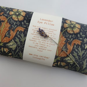 Eye Pillow, Lavender and Linseed Eye Pillow, William Morris Eye Pillow