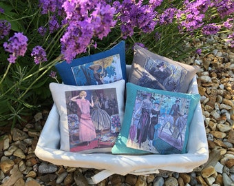 Organic Lavender Bags, Art Deco Theme