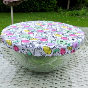 Reusable Bowl Cover, Zero Waste Bowl Cover, Reversible Bowl Cover