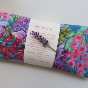 Lavender Eye Pillow, Lavender Eye Mask, Lavender and Linseed Eye Pillow