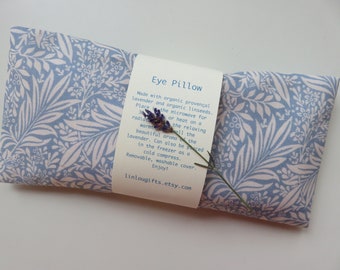 Lavender Eye Pillow, William Morris Inspired, Scented or Unscented