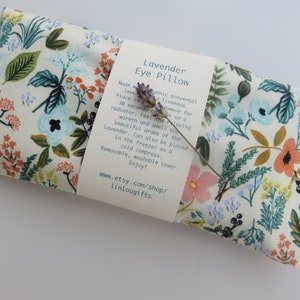 Eye Pillow, Lavender Eye Pillow, Scented or Unscented Eye Mask, Amalfi Herb Garden