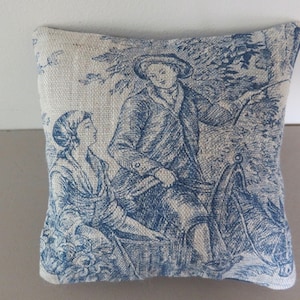 Organic Lavender Bags, Linen Toile de Jouy image 3