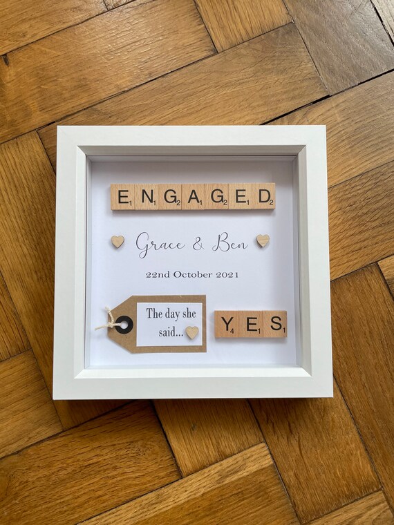 Personalised Engagement Frame Engagement Photo Frame Etsy UK