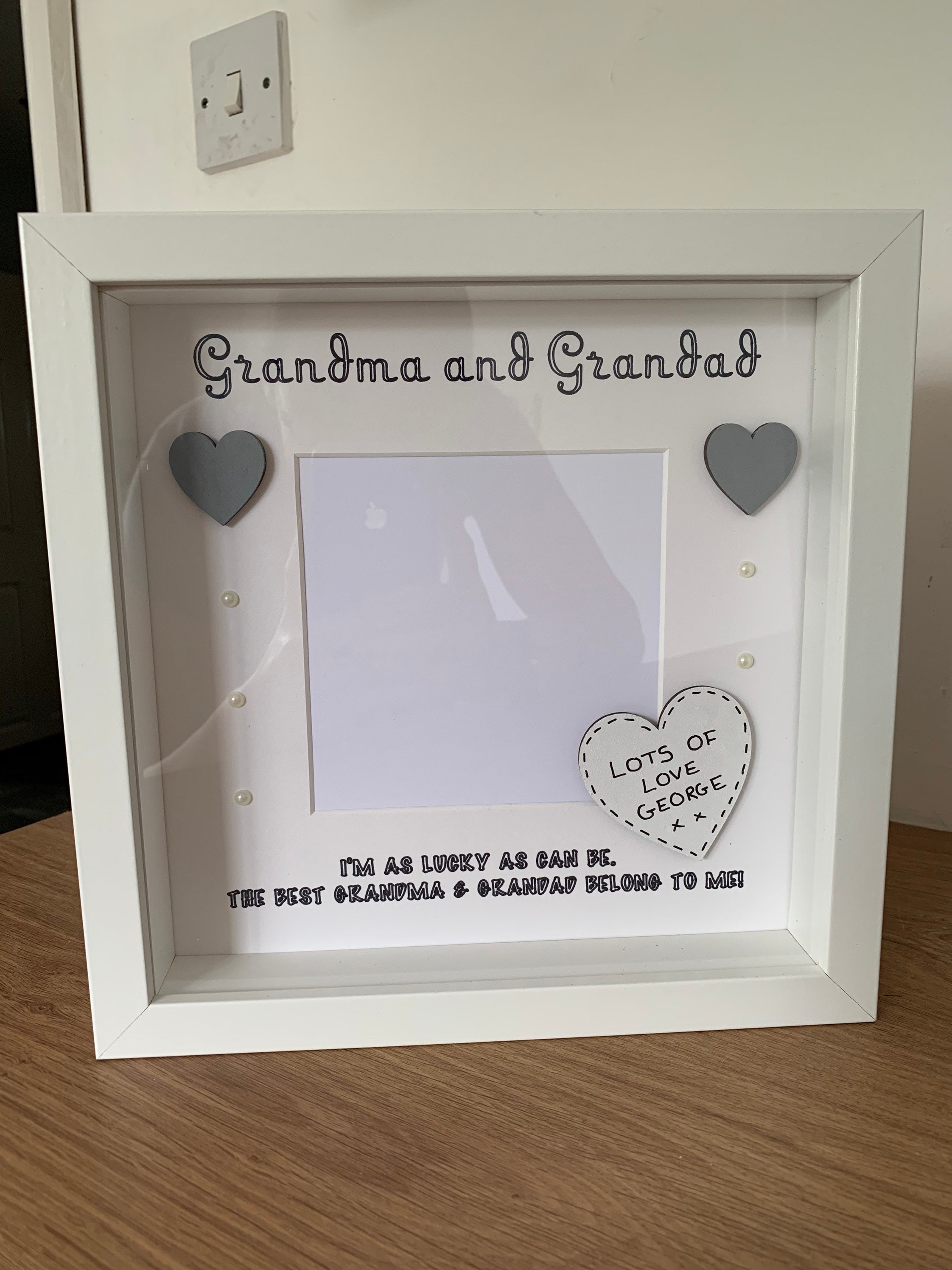 Personalised Nanny and Grandad Frame Mothers Day Frame Gift Etsy UK
