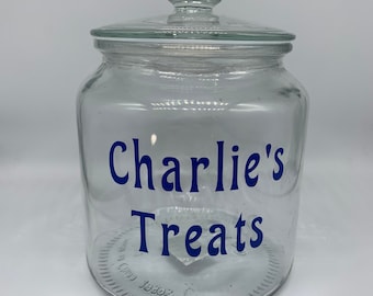 Personalised Treat Jar, Glass Sweet Jar, Daddy’s Sweet Jar, Children’s Treat Jar, Cookie Jar, Dog Treat Jar, Treat Jar, Birthday Gift