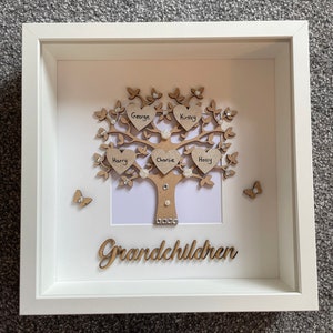 Grandchildren Tree Frame, Personalised Frame, Grandparent Frame, Mothers Day Frame, Mothers Day Gift, Grandparent Gift, Family Tree Frame