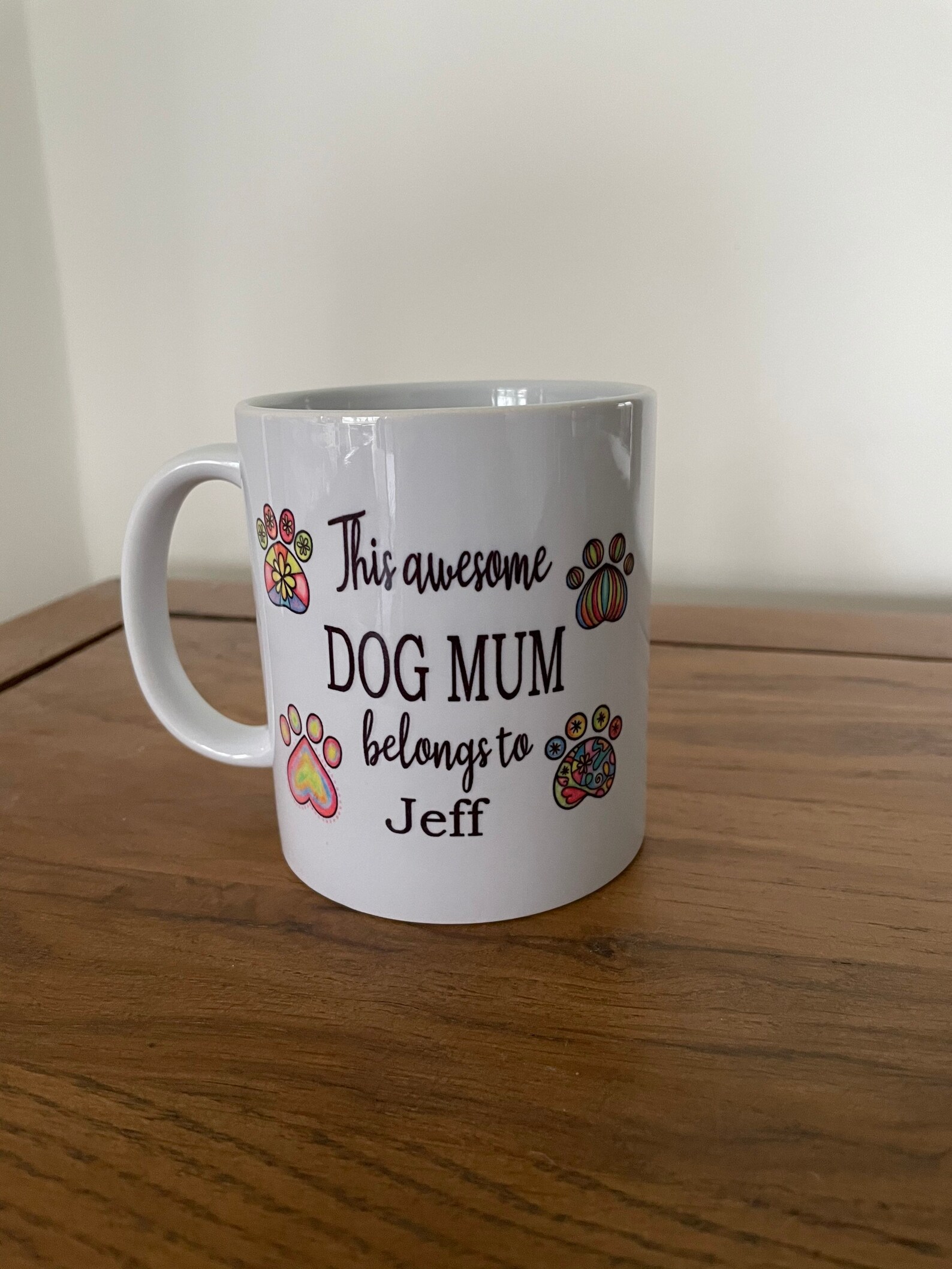 Dog Mug Personalised Dog Mug Paw Print Mug Paw Print Mug - Etsy