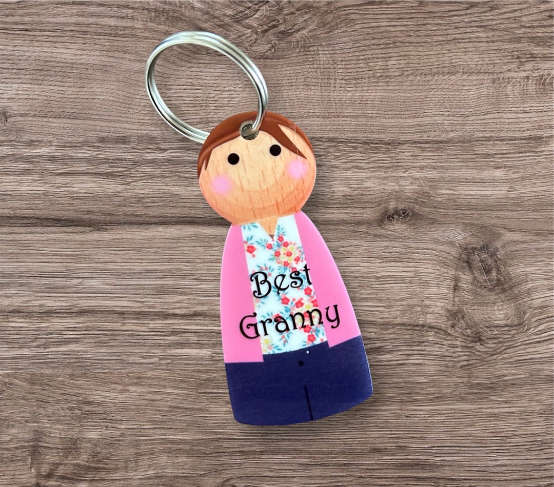 Key Rings Nanny Granny Keyring, Nanny Keyring, Gift for Nanny, Mummy Keyring, Granny ...