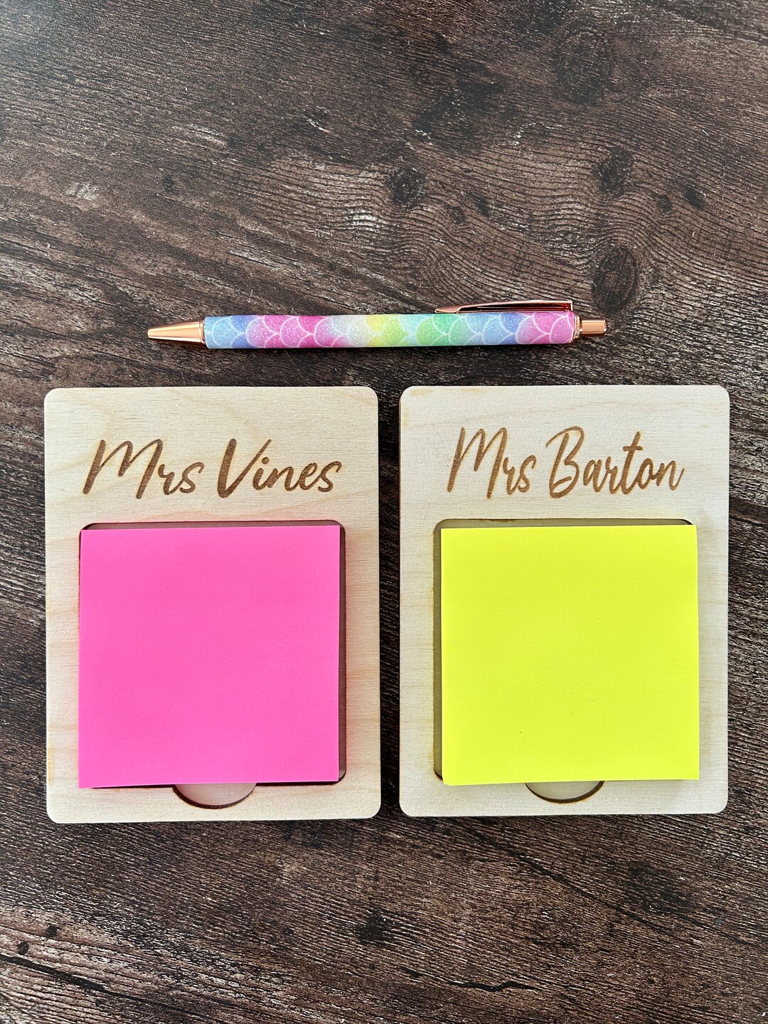 Teacher Personalised Post It Note Pad Gift, Teacher Gift, Personalised