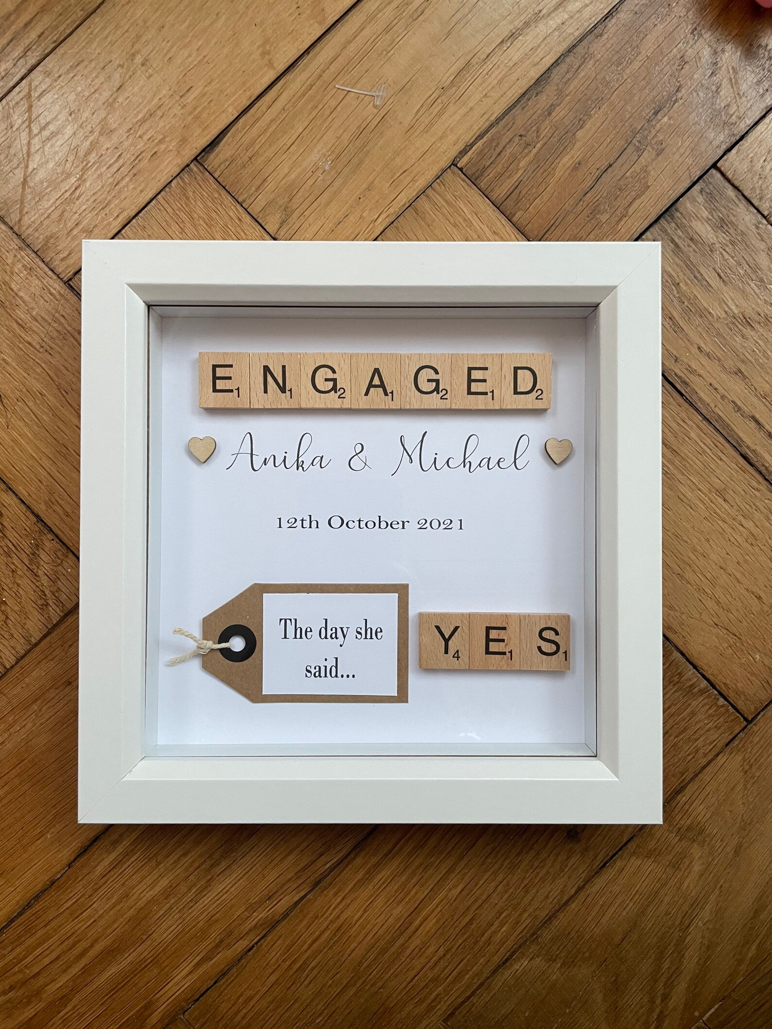 Personalised Engagement Frame Engagement Photo Frame Etsy UK