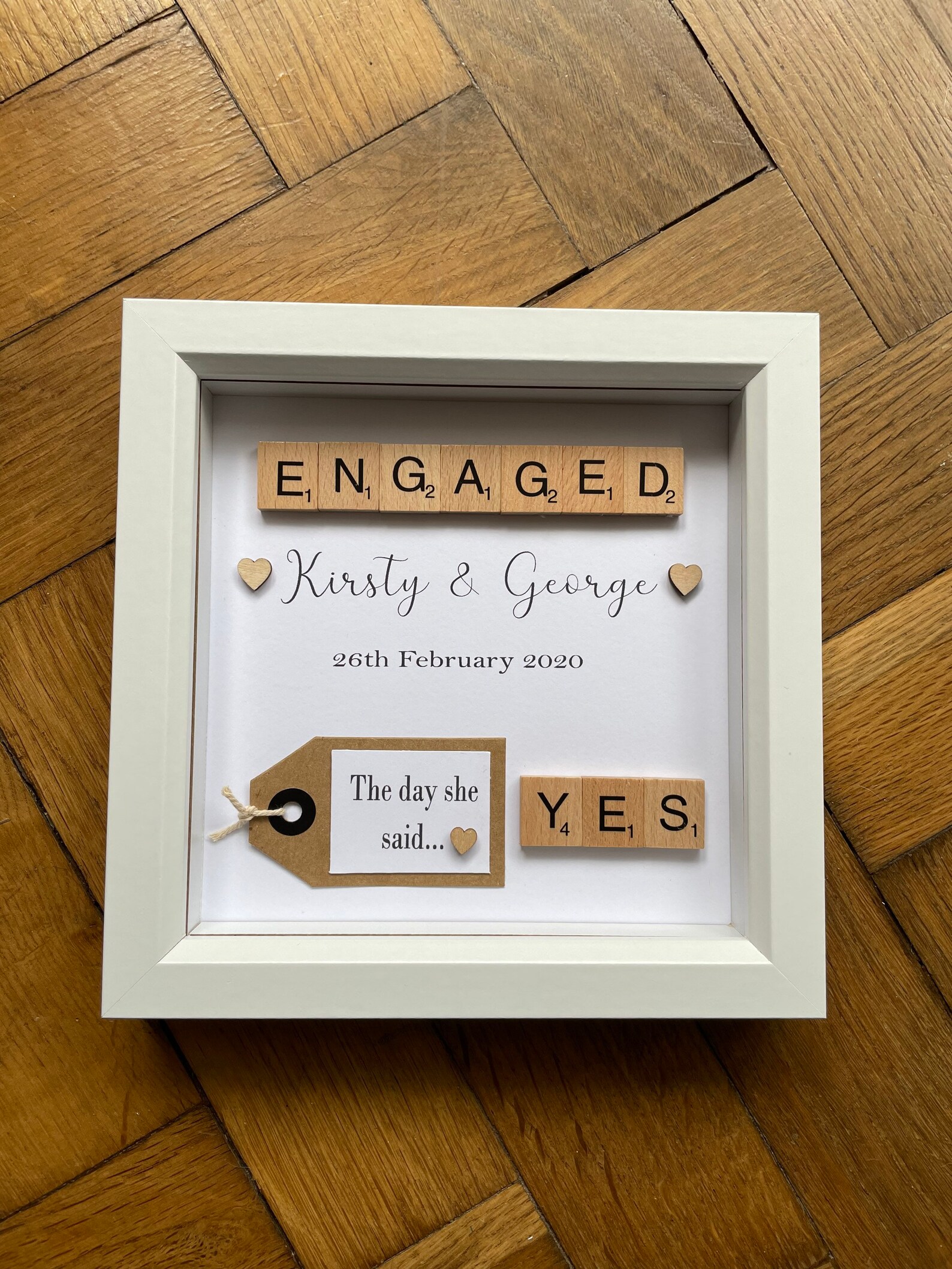 Personalised Engagement Frame Engagement Photo Frame Etsy UK