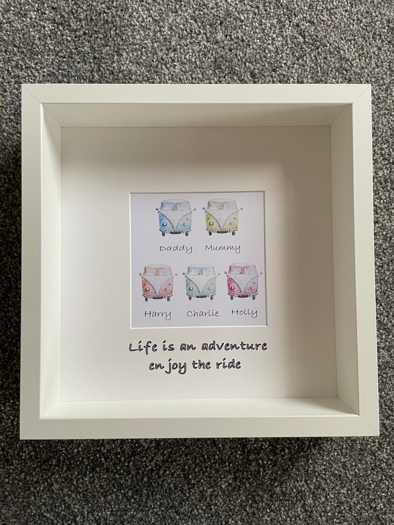 Campervan Print Camper Van Gift Camper Van Frame Family Etsy UK