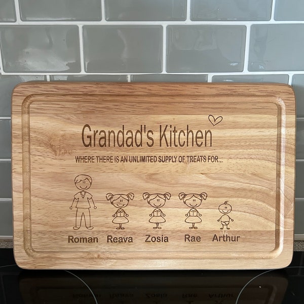 Personalised Chopping Board, Grannys Kitchen Chopping Board, Gift For Nanny, Mothers Day Gift, Personalised Nanny Gift, Nannys Kitchen Board