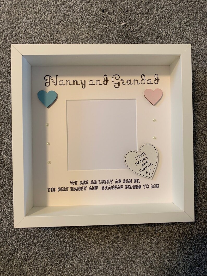 Personalised Nanny and Grandad Frame Mothers Day Frame Gift Etsy UK