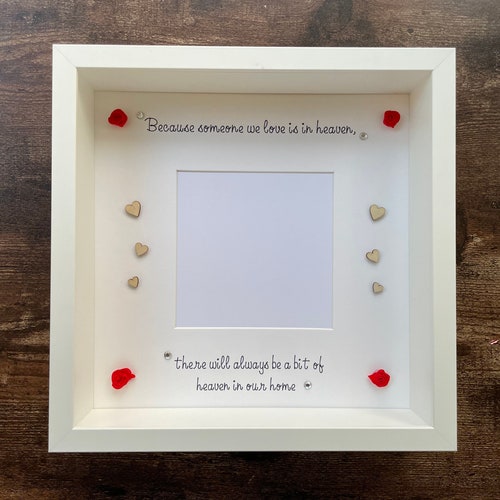 Because Someone We Love is in Heaven Heaven Frame Gift for Etsy