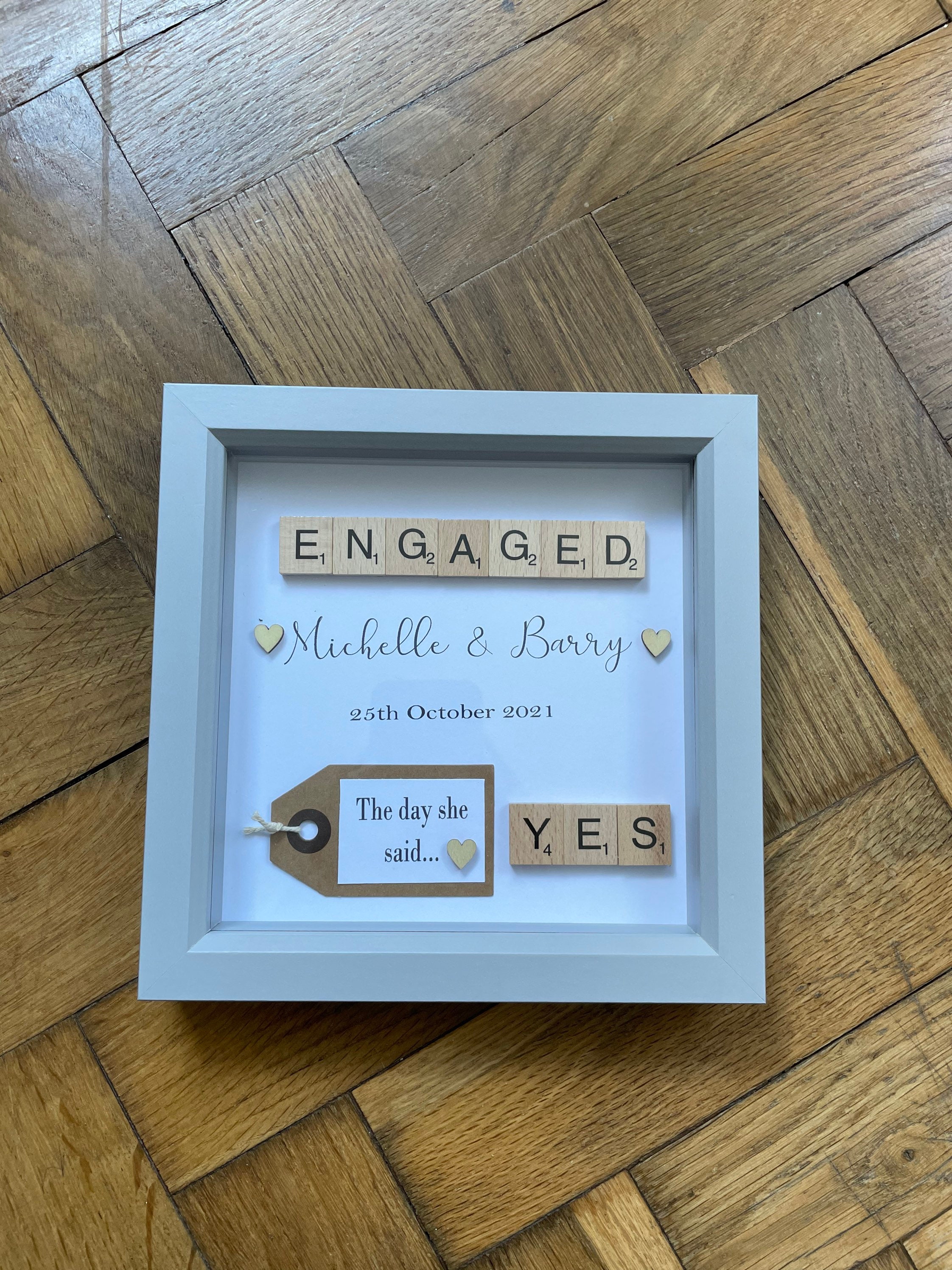 Personalised Engagement Frame Engagement Photo Frame Etsy UK