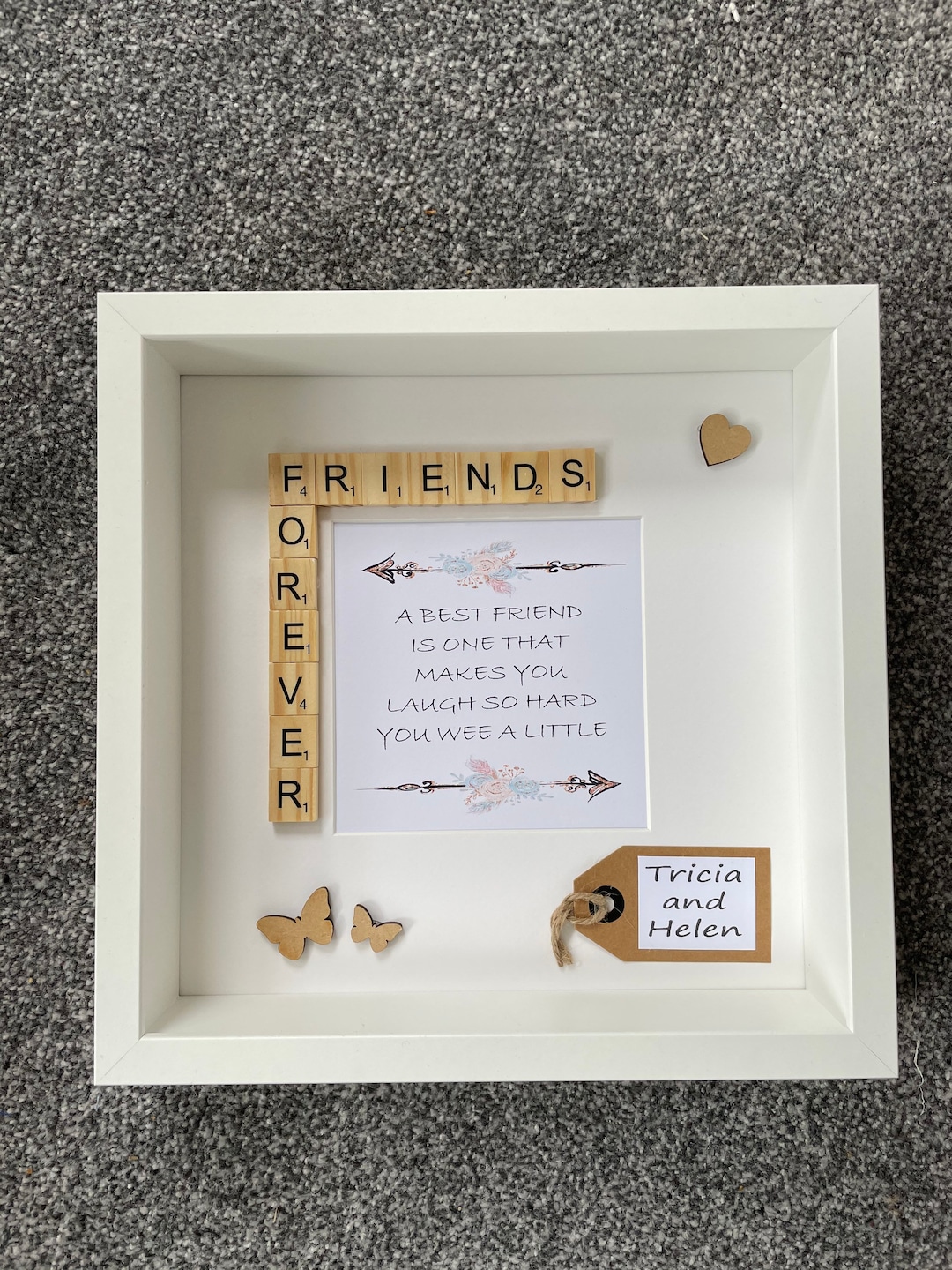 Friend Frame, Personalised Frame, Gift for A Friend, Friend Gift, Gift