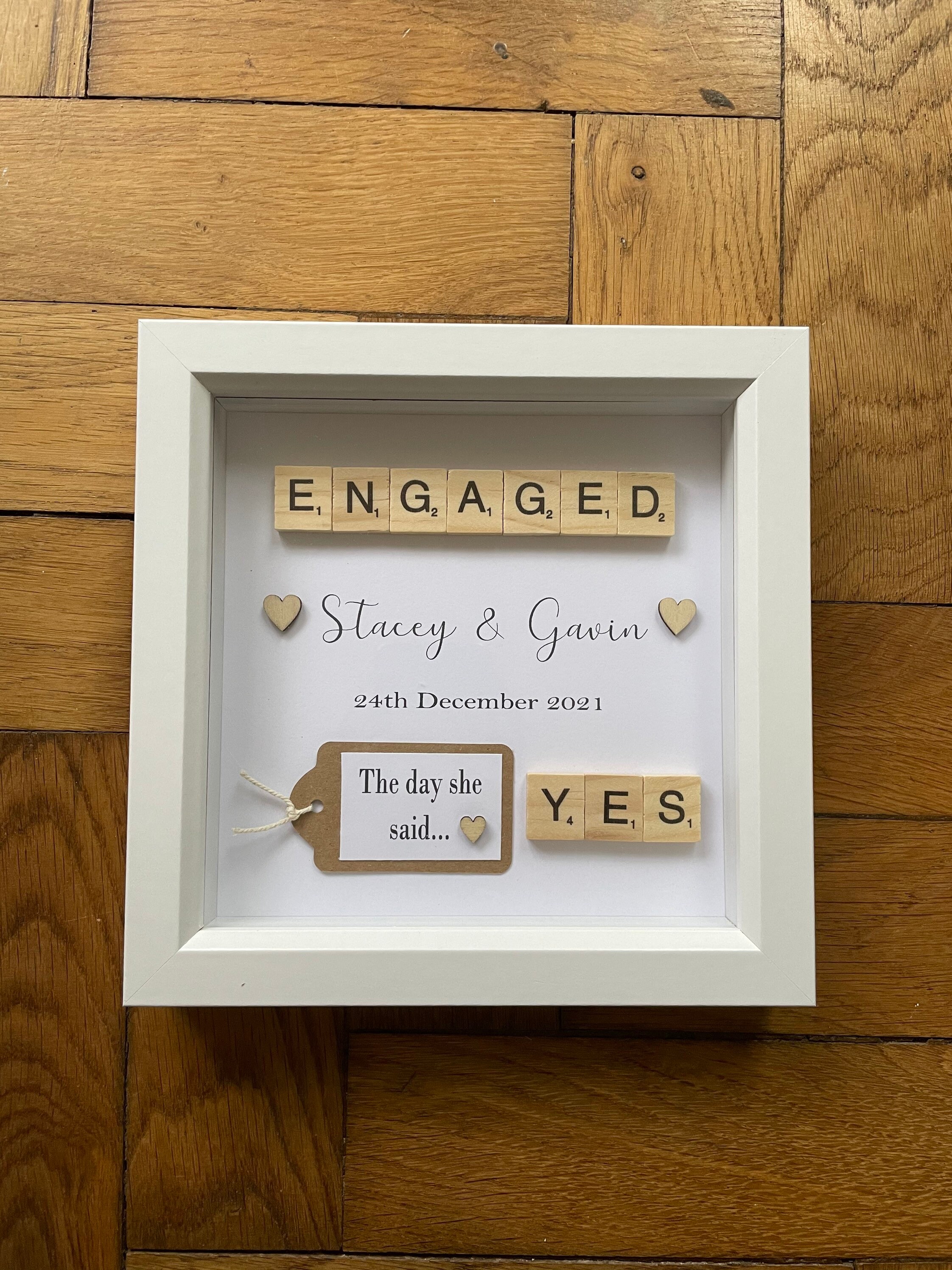 Personalised Engagement Frame Engagement Photo Frame Etsy UK