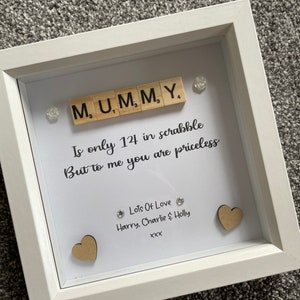 Personalised Frame, Gift For Mum, Mothers Day Frame, Birthday Gift, Mum Frame, Mummy Frame, Nan Frame, Mummy Birthday Frame