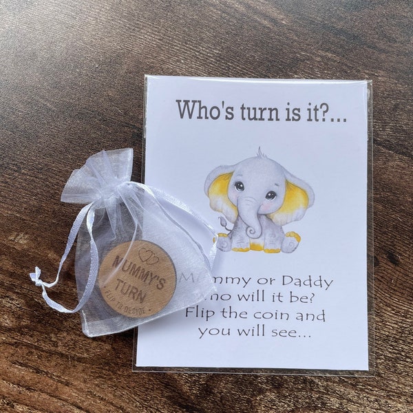 Parent Coin,Parent Decision Coin, New Parent Gift, Funny New Parent Gift, Baby Decision Coin, Decision Making Coin, Baby Shower Gift