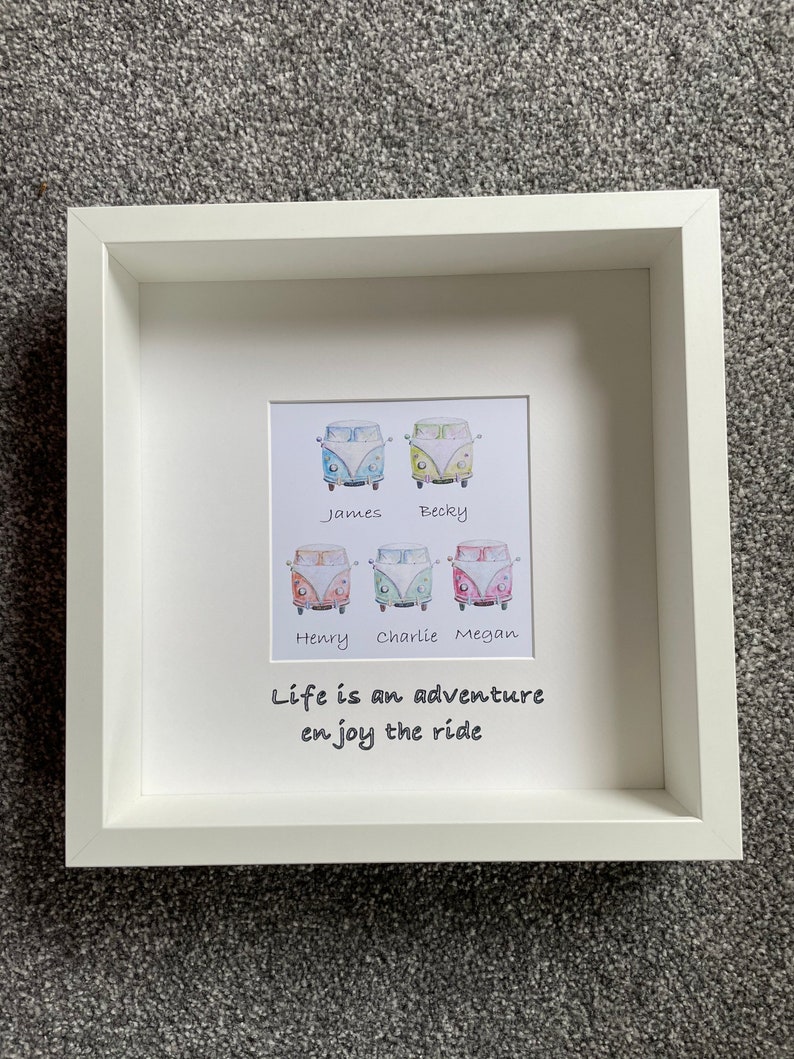 Campervan Print Camper Van Gift Camper Van Frame Family Etsy UK