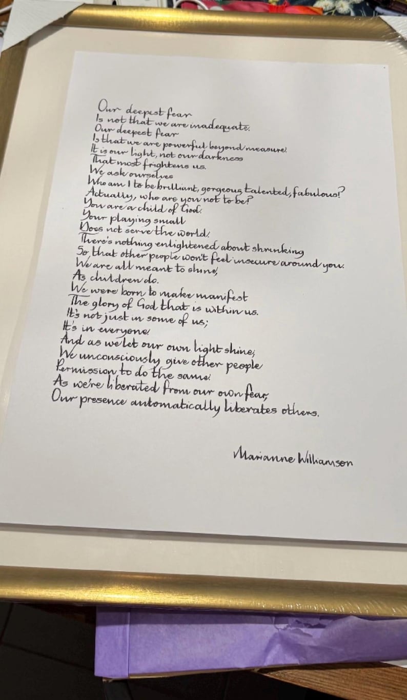 Our Deepest Fear Handwritt…