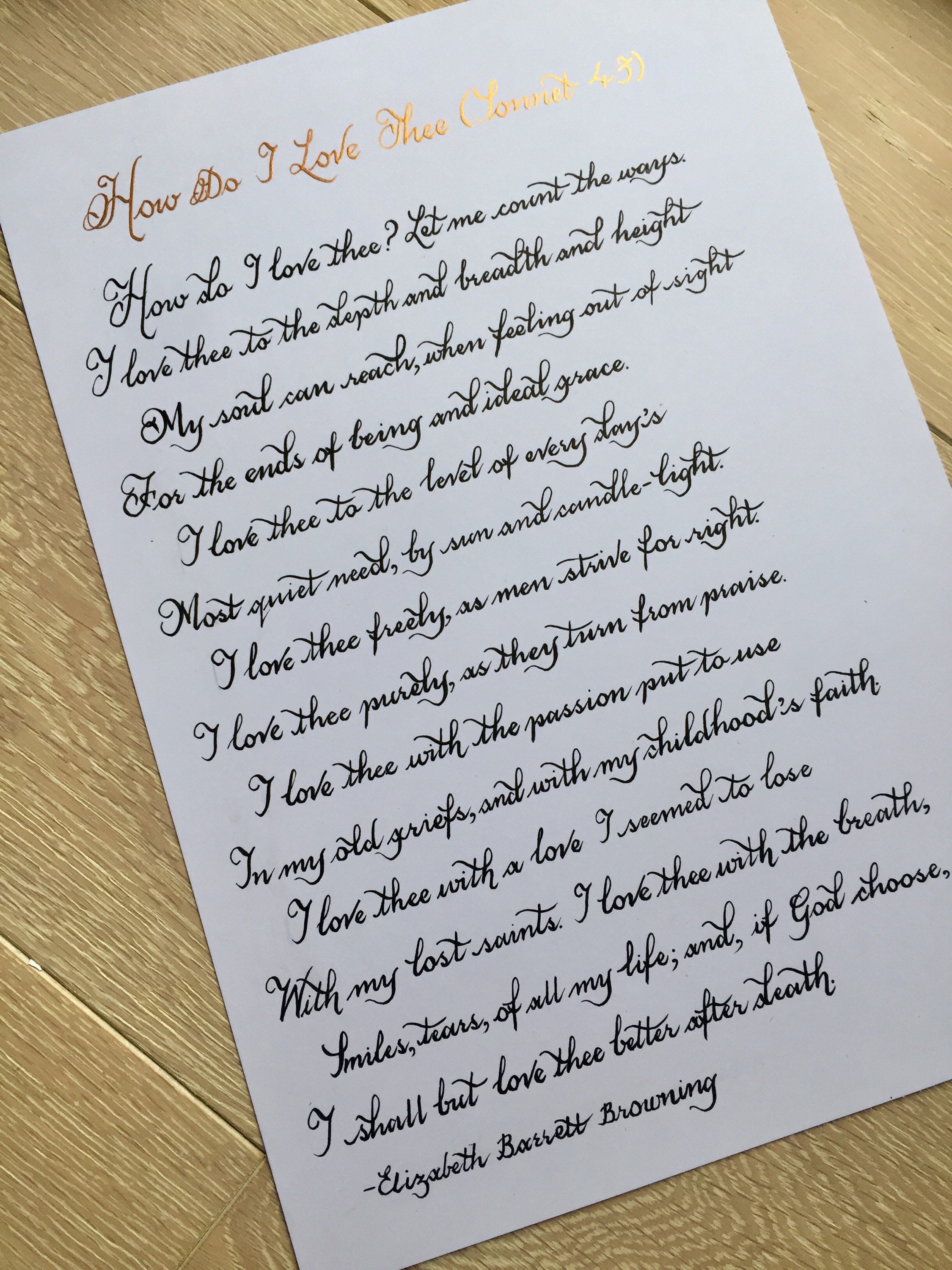 How Do I Love Thee Poem, 43 Elizabeth Barrett Browning, How Do I