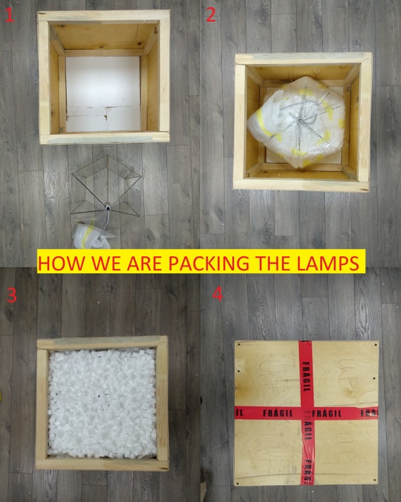 Pendant Dodecahedron Lamp Geometric Glass Handmade Loft Industrial Light