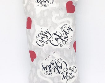Catnip Kicker - Crazy Cat Lady - LARGE, Made with Organic Catnip, Cat Lover Gift