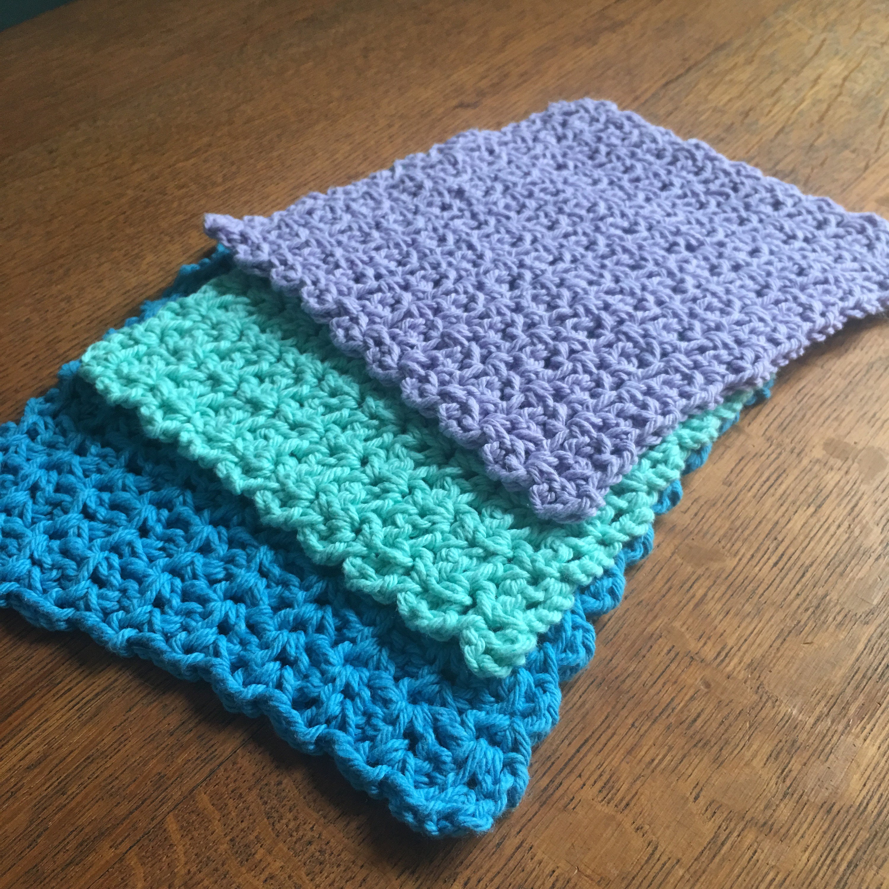 Crochet Dishcloths/washcloths Individually Sold Choose Etsy
