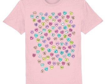 Feminist Love Hearts Tee