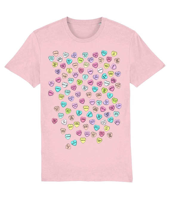 Feminist Love Hearts Tee