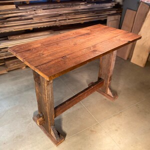 Mesa de trestle / Mesa superior alta / Madera de granero | Etsy