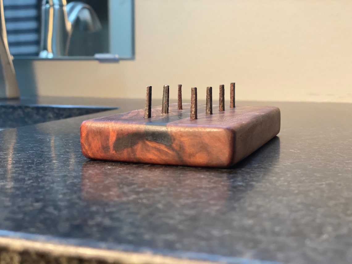 walnut soap dispenser