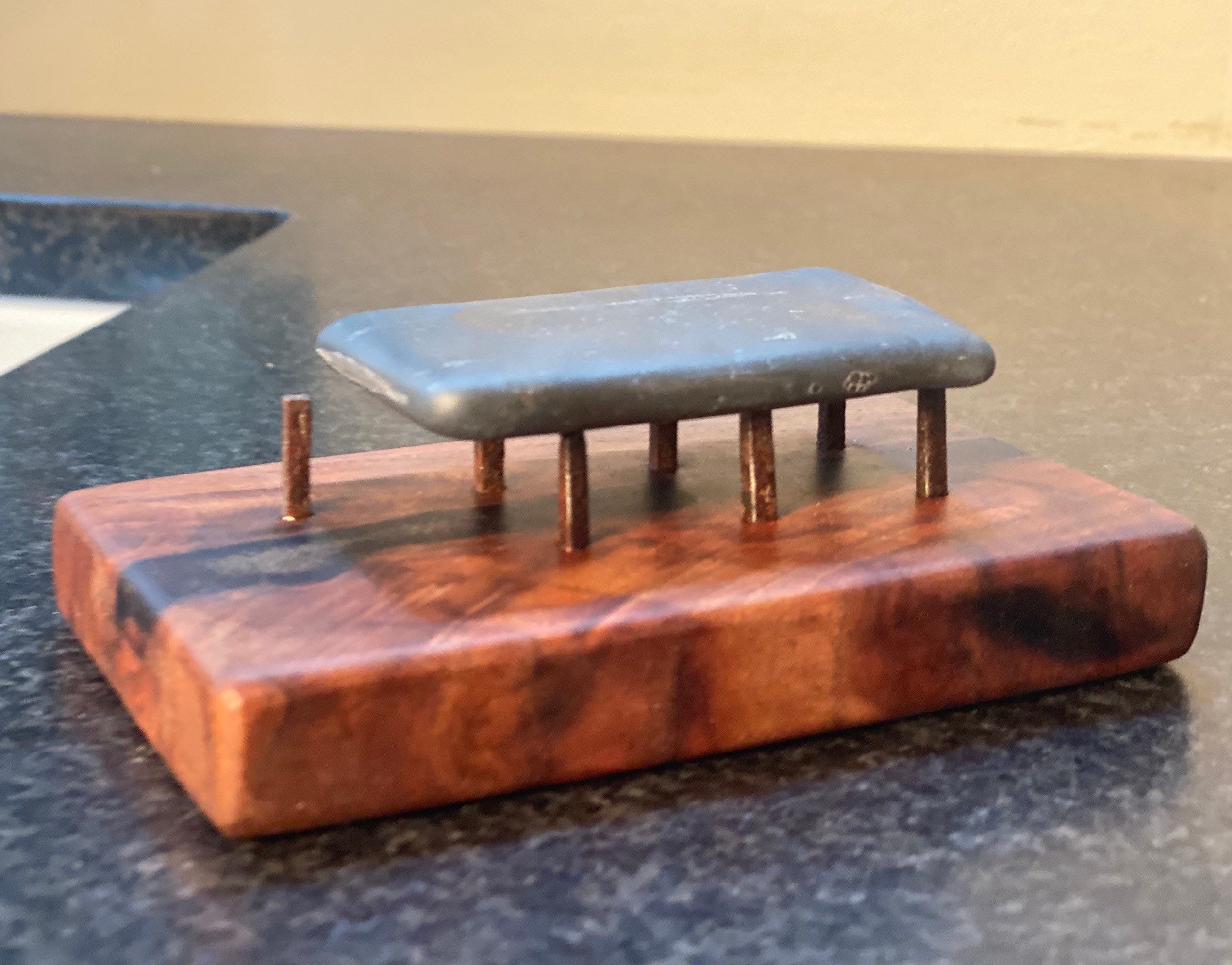 walnut soap dispenser