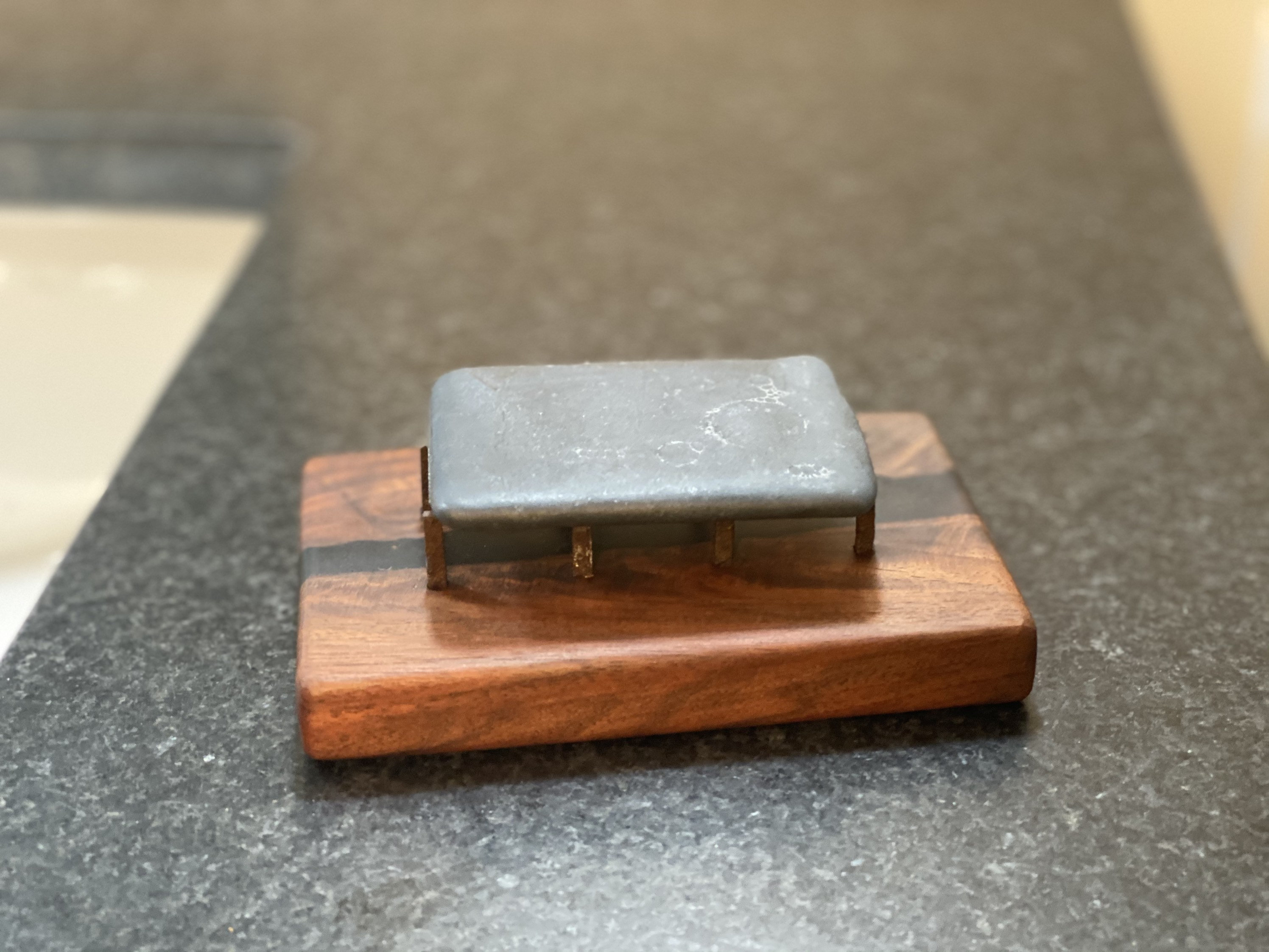 walnut soap dispenser